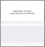 UK Greetings Easter open money wallet gift card featuring cheerful "Make Happy" message and festive design.