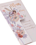 UK Greetings floral fairy birthday card featuring colorful floral and fairy design, perfect for celebrating Mum.