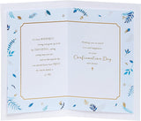 UK Greetings flower design confirmation card for grandson, featuring colorful floral artwork on greeting card for special occasions.