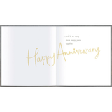 UK Greetings anniversary greeting card for husband, featuring heartfelt message and decorative design for special occasion.