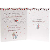UK Greetings Valentine's Day card for husband featuring a couple design, perfect for expressing love on special occasions.