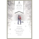 UK Greetings Christmas card for wife featuring festive design, ideal for holiday greetings and heartfelt messages.