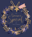 UK Greetings Christmas card for someone special, featuring festive holiday design and heartfelt message inside.