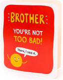UK Greetings funny and bright brother birthday card featuring colorful illustrations and cheerful message for celebrating a brother.