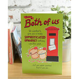 UK Greetings funny birthday greeting card featuring humorous design from both of us, perfect for celebrating with friends and family.