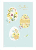 UK Greetings Easter card featuring colorful Easter eggs and cheerful Easter wishes, perfect for celebrating the holiday.
