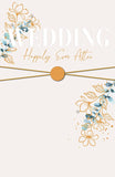 UK Greetings wedding congratulations card featuring a romantic design for couples on their wedding day.
