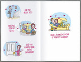 UK Greetings Happy Anniversary Funny Greeting Card featuring playful design and humorous message for celebrating special occasions.