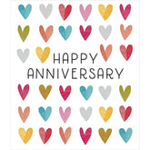 UK Greetings Heart Anniversary Card featuring a romantic design, perfect for celebrating love and special milestones.