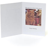 UK Greetings humour birthday card featuring a mesmerizing flame design, perfect for celebrating with a humorous touch.