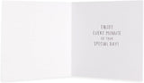 UK Greetings birthday greeting card for dad with "75" printed on the front, featuring colorful festive design and cheerful message.