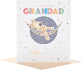UK Greetings integrated birthday greeting card for Grandad age 55, featuring colorful designs and heartfelt messages.