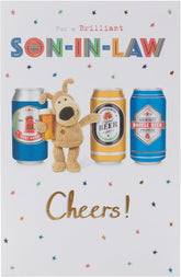 UK Greetings birthday greeting card for son-in-law, featuring integrated design celebrating his 75th birthday.