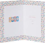 UK Greetings birthday greeting card for son-in-law, featuring integrated design celebrating his 75th birthday.