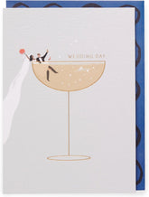 UK Greetings wedding greeting card featuring integrated design, ideal for celebrating marriage with elegant and heartfelt messages.