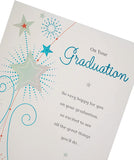 UK Greetings graduation card featuring celebratory designs and "It's Your Graduation" message, perfect for honoring graduates.