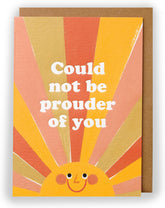 UK Greetings Kindred greeting card featuring heartfelt message and elegant design, perfect for expressing pride and love.