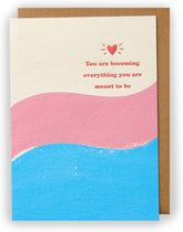 UK Greetings Kindred greeting card featuring heartfelt message and floral design, ideal for expressing meaningful sentiments.