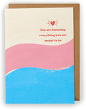 UK Greetings Kindred greeting card featuring heartfelt message and floral design, ideal for expressing meaningful sentiments.