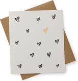 UK Greetings Kindred Love Hearts greeting card featuring colorful love-themed illustrations and heartfelt message inside.