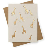 UK Greetings Kindred New Baby Girl congratulations card, colorful greeting card with joyful baby-themed design.