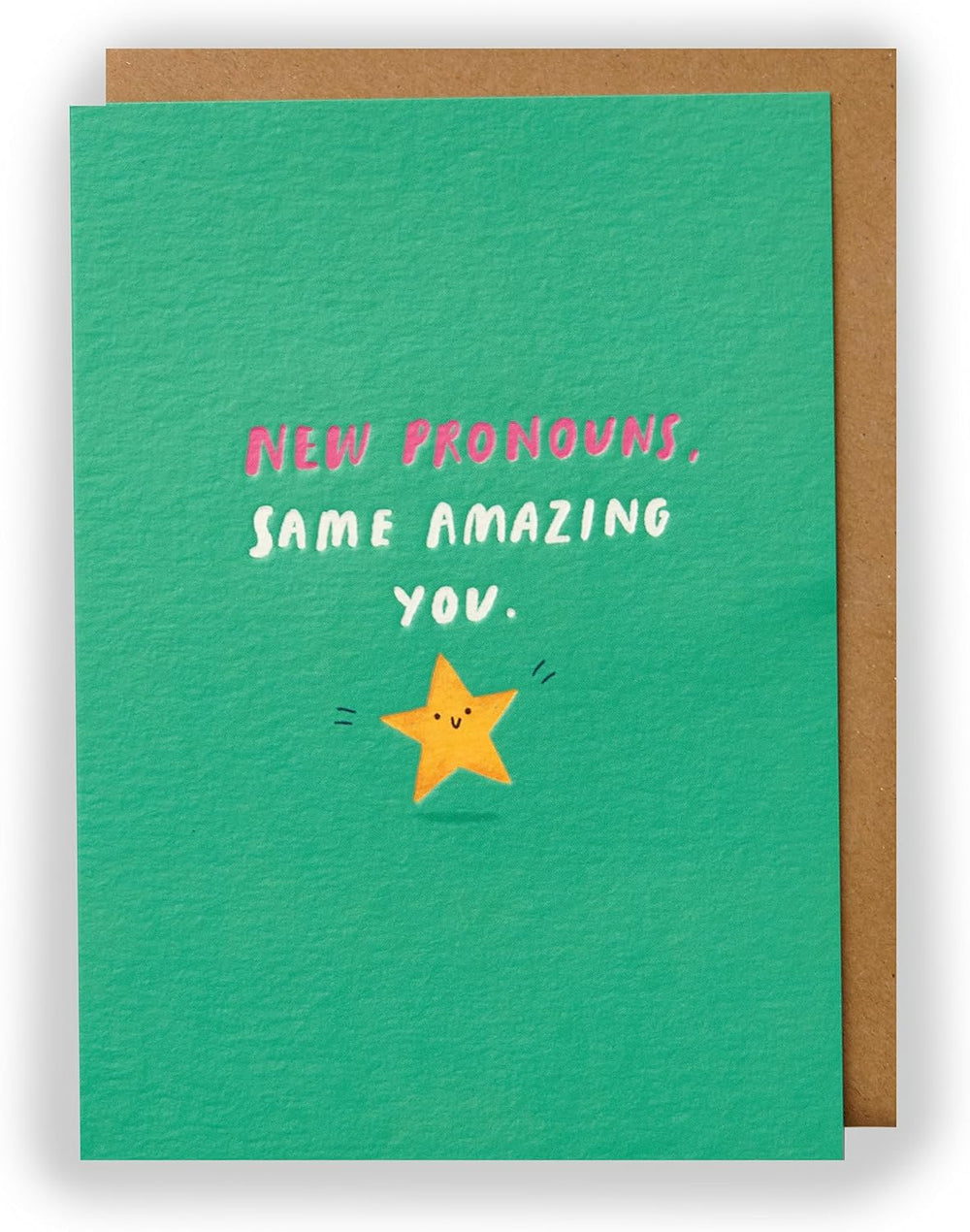 UK Greetings Kindred greeting card with heartfelt message, featuring colorful floral design and elegant lettering.