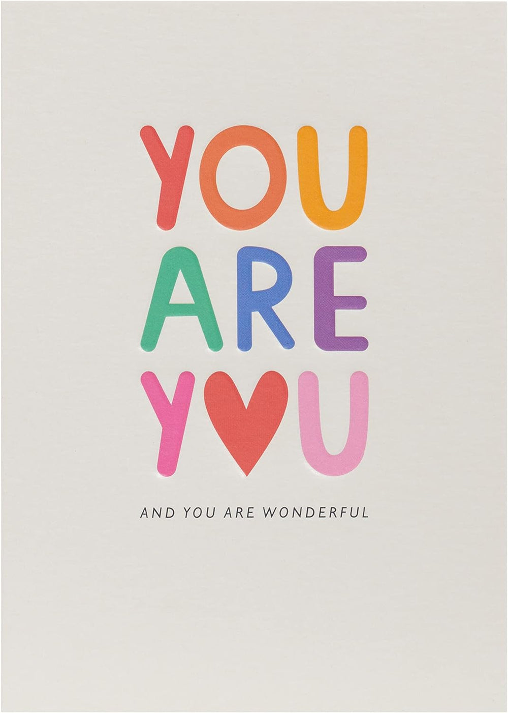 UK Greetings Kindred You Are You greeting card featuring heartfelt message and colorful floral design.