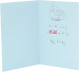 UK Greetings Lady of Leisure humorous girl birthday card with playful design and colorful illustration, perfect for celebrating birthdays.