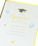 UK Greetings congratulation card for grandson's graduation, featuring a lovely design, perfect for celebrating his achievement.