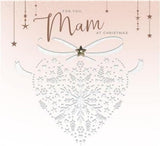 UK Greetings Mam Christmas Card, festive greeting card with holiday design, perfect for celebrating Christmas with loved ones.