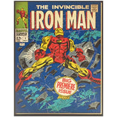 Marvel Avengers retro vintage birthday greeting card by UK Greetings featuring classic superhero illustrations and vibrant design.