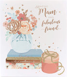 UK Greetings Mother's Day card for Mam with heartfelt verse, featuring floral design and warm message for special moms.