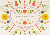 UK Greetings Nature Mandela Design birthday card featuring vibrant nature-inspired artwork and elegant greeting card details.