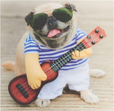 UK Greetings funny greeting card featuring a pug and ukulele design, blank inside for personalized messages.