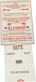UK Greetings Romantic Cheeky Valentine's Day card featuring playful, romantic design for celebrating love on Valentine's Day.