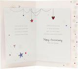 UK Greetings romantic husband anniversary greeting card with a heartfelt verse celebrating our life together.