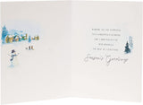 UK Greetings snowman brother-in-law Christmas card featuring festive holiday design and cheerful snowman illustration.