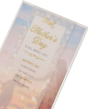 UK Greetings Mother's Day card featuring a soft sentimental design with heartfelt floral illustrations and elegant script.