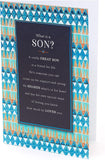 UK Greetings Son birthday card featuring heartfelt messages, perfect for celebrating and sharing warm wishes with your son.