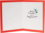 UK Greetings Son & Daughter-in-Law Typography Christmas Card featuring festive holiday message and colorful design.