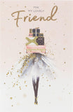 UK Greetings Special Friend Christmas Card featuring festive holiday design and heartfelt message, perfect for expressing holiday cheer.