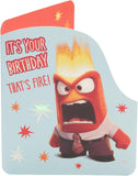 UK Greetings Disney Inside Out 2 greeting card featuring colorful Inside Out characters on a cheerful stand-alone greeting card.