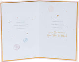 UK Greetings stunning 21st birthday greeting card for daughter, featuring colorful designs and heartfelt message inside.