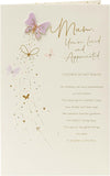 UK Greetings Mother's Day card featuring a stunning design, perfect for celebrating moms with a beautiful greeting card.
