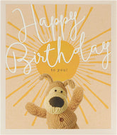 UK Greetings Sunshine Boofle birthday card featuring cheerful Boofle design with bright sunshine and playful illustrations.
