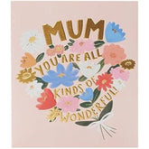 UK Greetings Sweet Bouquet birthday card featuring colorful floral design, perfect for celebrating mums on special occasions.