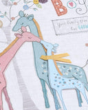 UK Greetings Sweet Giraffe New Baby Card featuring a cute giraffe illustration, perfect for celebrating a new arrival.
