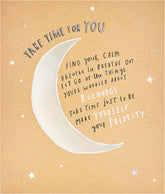 UK Greetings Take Time for You greeting card with blank inside, perfect for any occasion, featuring calming, supportive design.