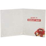 UK Greetings The Muppets Animal birthday card featuring colorful cartoon illustration of Animal from The Muppets.