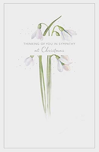 UK Greetings Thinking of You in Sympathy Christmas Card, a heartfelt greeting card with seasonal imagery and compassionate message.